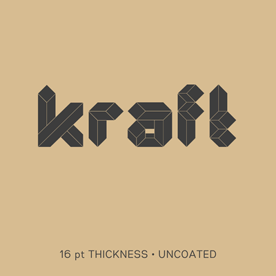 Kraft (16 pt) 6x8 Postcards