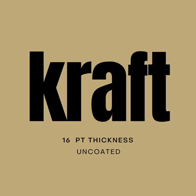 Kraft (16 pt) 2x3.5 Rounded Business Cards