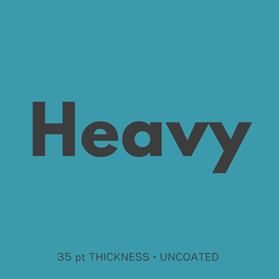 Heavy (35 pt) 4x9 Rack Cards